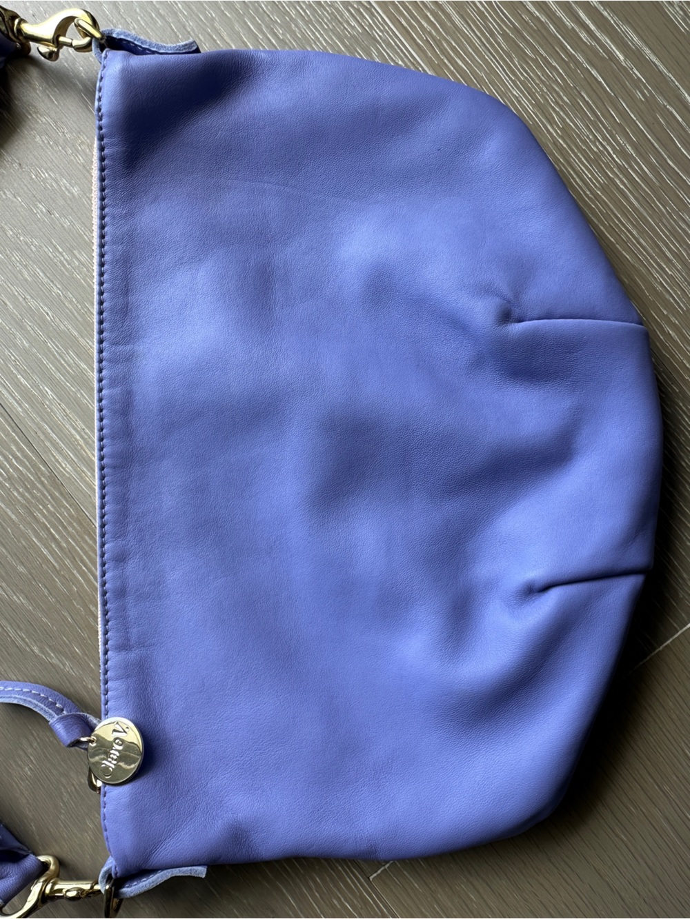 Clare V petite moyen bag  in Periwinkle Blue - Picture 4 of 7